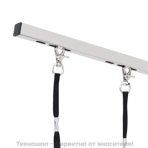 Регулируема маса за груминг на кучета с 2 каишки и кошница