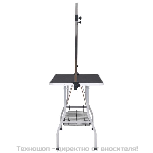 Регулируема маса за груминг на кучета с 2 каишки и кошница