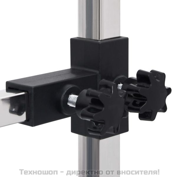 Регулируема маса за груминг на кучета с 2 каишки и кошница