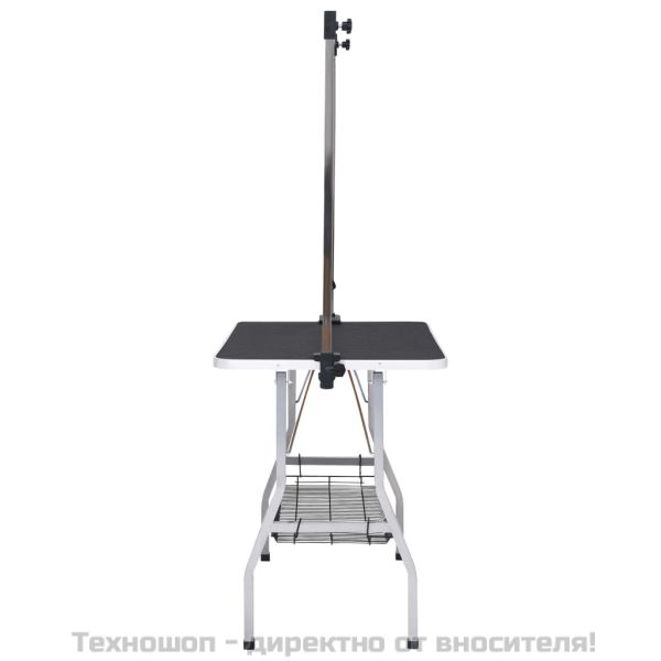 Регулируема маса за груминг на кучета с 2 каишки и кошница