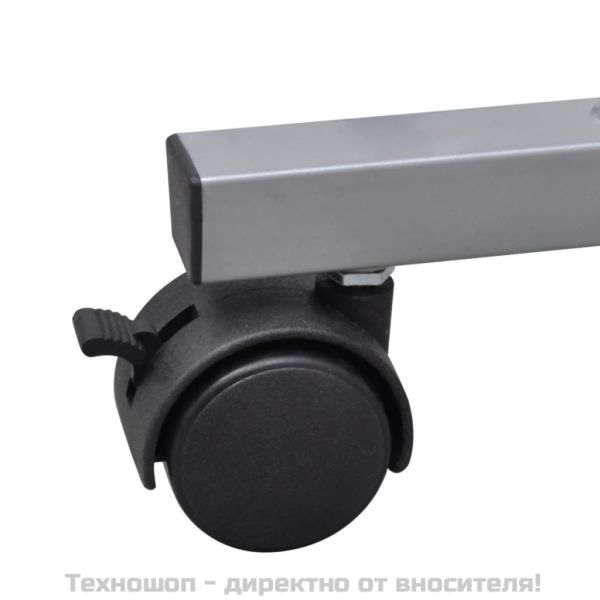 Бюро за компютър с изтеглящ плот за клавиатура, бяло