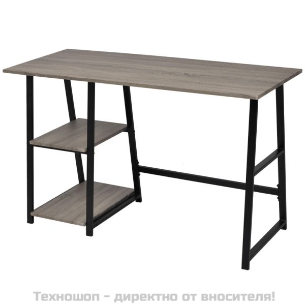 Бюро с 2 рафта, сиво и дъб