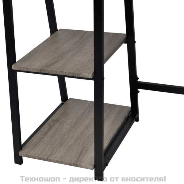 Бюро с 2 рафта, сиво и дъб