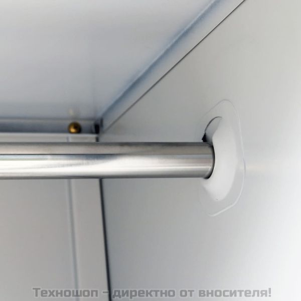 Заключващ се шкаф с 6 отделения, стомана, 90x45x180 см, сив