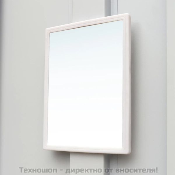 Заключващ се шкаф с 6 отделения, стомана, 90x45x180 см, сив