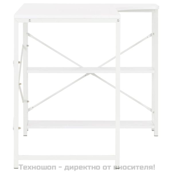 Компютърно бюро, бяло, 120x72x70 см