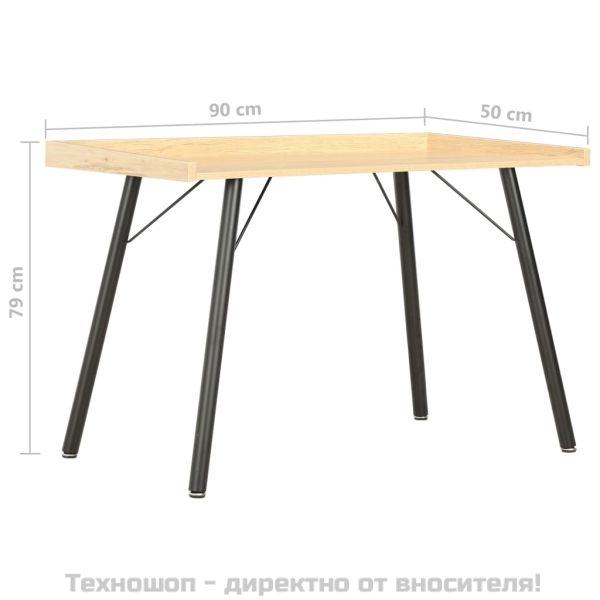 Бюро, дъб, 90x50x79 см