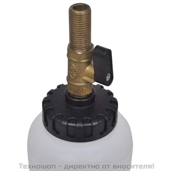 Помпа за обезвъздушаване на спирачна система със съд за течност