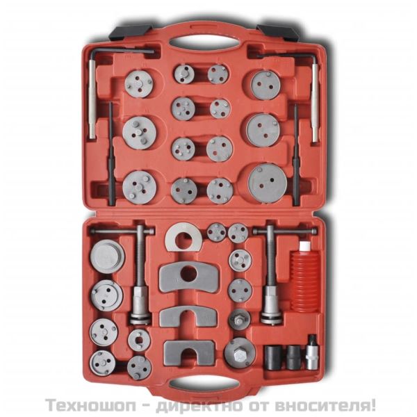 Комплект инструменти за смяна на накладки, 40 части общо