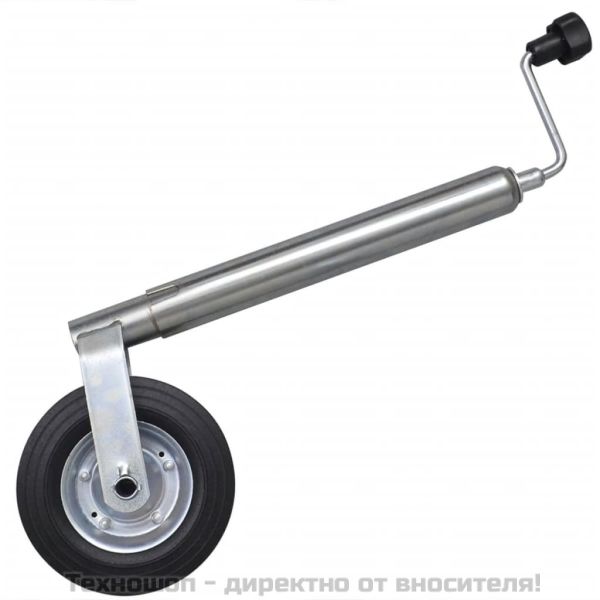 Опорно колело с три скоби и две носещи тръби с диаметър 48 мм