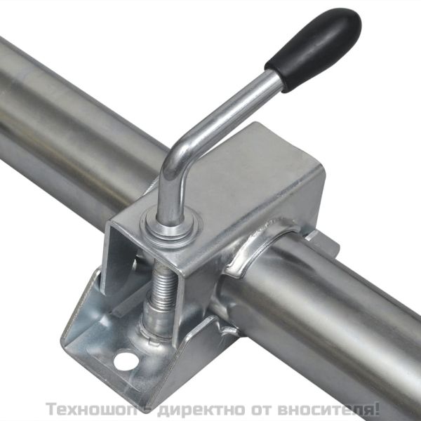 Опорно колело с три скоби и две носещи тръби с диаметър 48 мм