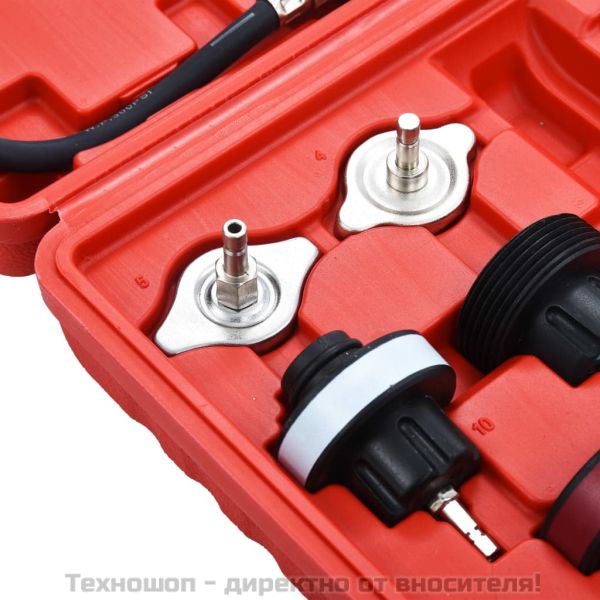 Тестер за налягането в охладителната система от 14 части