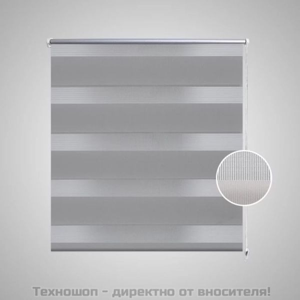 Щора "Зебра" 70 х 120 см, цвят сив