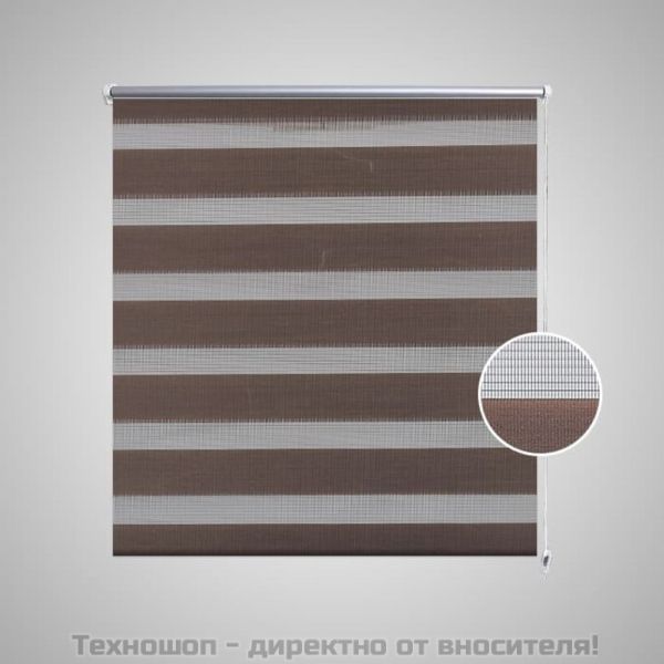 Щора "Зебра" 80 х 150 см, цвят кафе