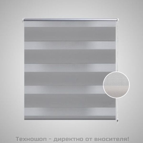 Щора "Зебра" 100 х 175 см, цвят сив