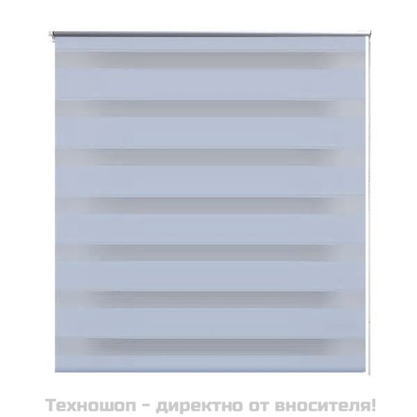 Щора "Зебра" 140 х 175 см, цвят бял