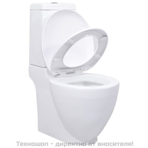 Керамична тоалетна задно оттичане бяла