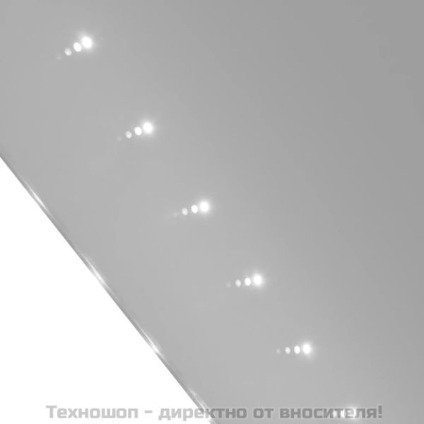 Стенно огледало за баня със LED светлини, 100 x 60 см (Д х В)