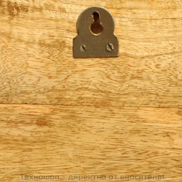 Полица за стена от солидно дърво – 2 броя