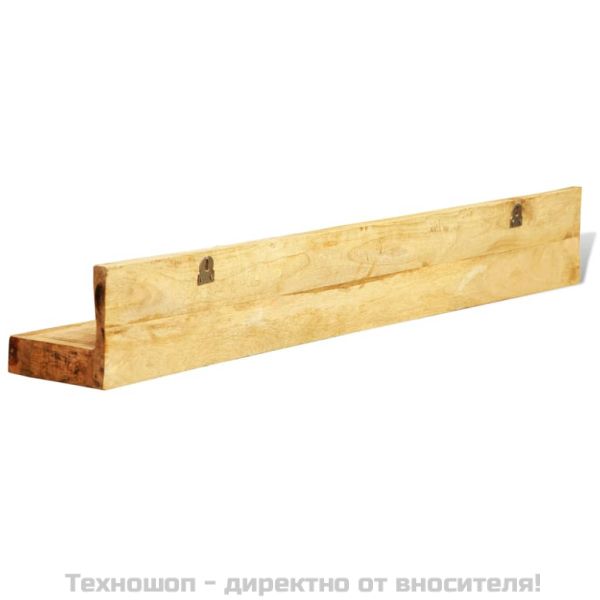 Полица за стена от солидно дърво – 2 броя