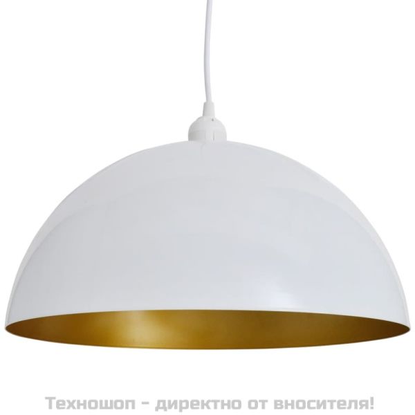 Метални полилеи, 2 бр, регулируема височина, полусфера, бели