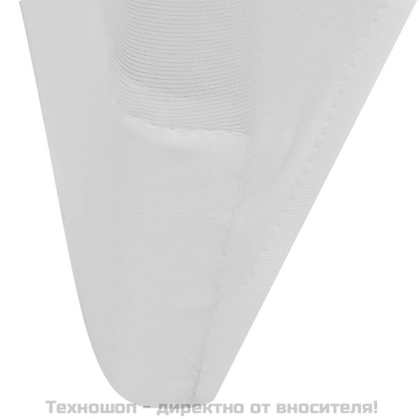 Еластични калъфи за столове, бели – 6 броя