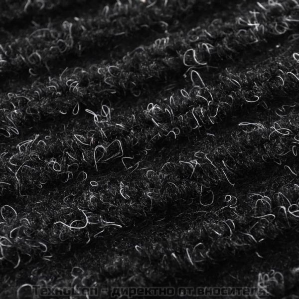 Изтривалка за врата, черна, 90 x 60 см, PVC