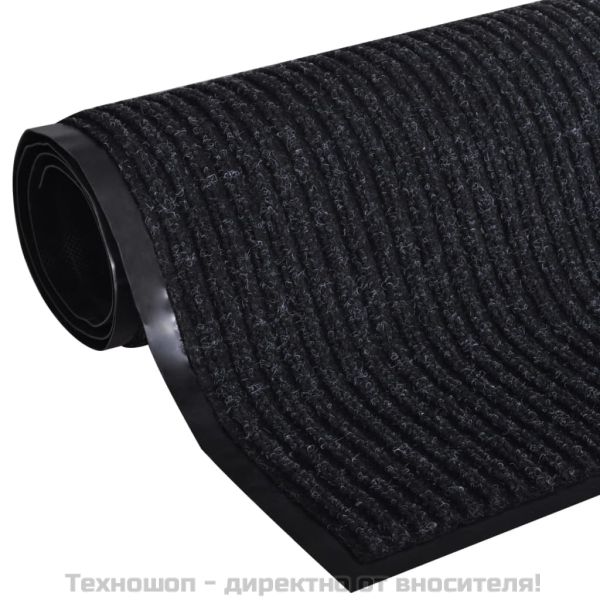 Изтривалка за врата, черна, 90 x 60 см, PVC