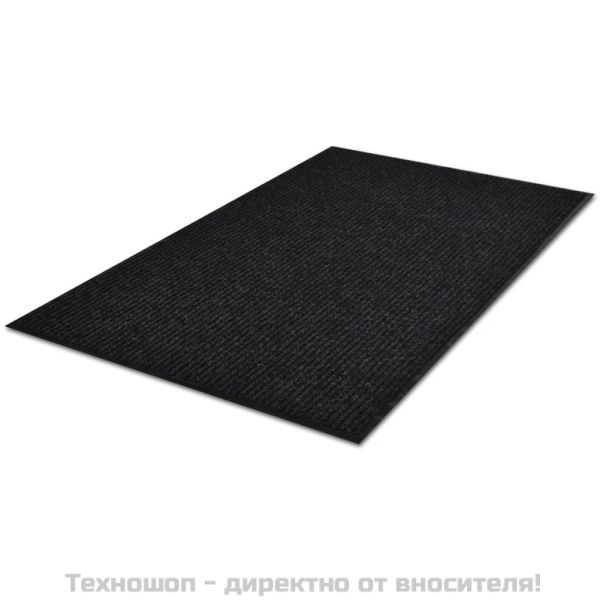 Изтривалка за врата, черна, 90 x 60 см, PVC