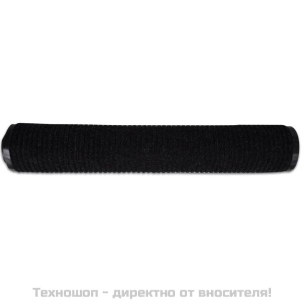 Изтривалка за входна врата от PVC, черна, 90 х 120 см