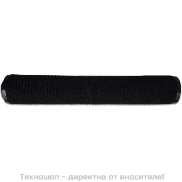 Изтривалка за входна врата от PVC, черна, 90 х 150 см