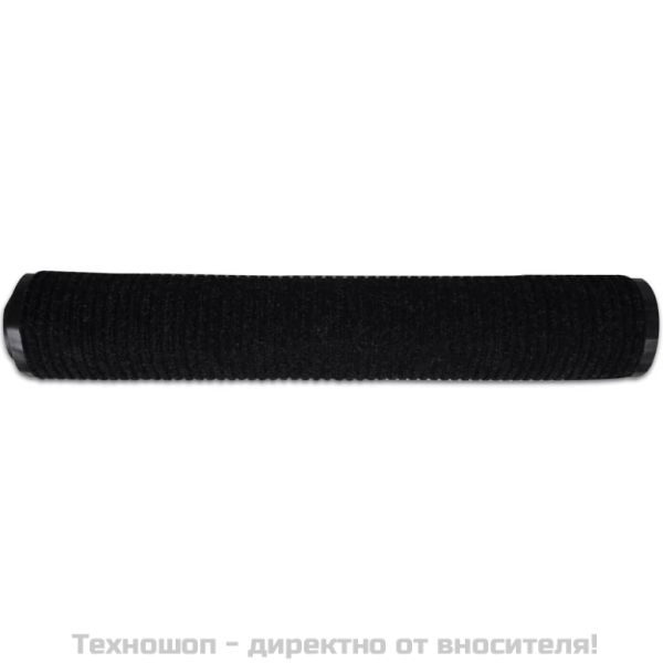 Изтривалка за входна врата от PVC, черна, 120 х 180 см