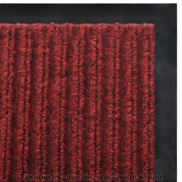 Изтривалка за входна врата от PVC, червена, 120 х 180 см