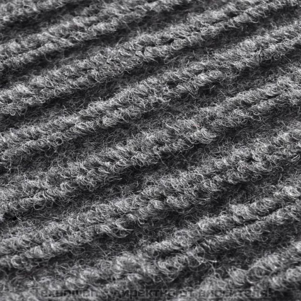 Изтривалка за входна врата от PVC, сива, 90 х 120 см