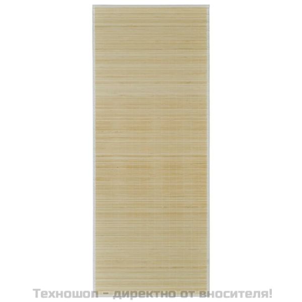 Правоъгълен естествен бамбуков килим 120х180 см