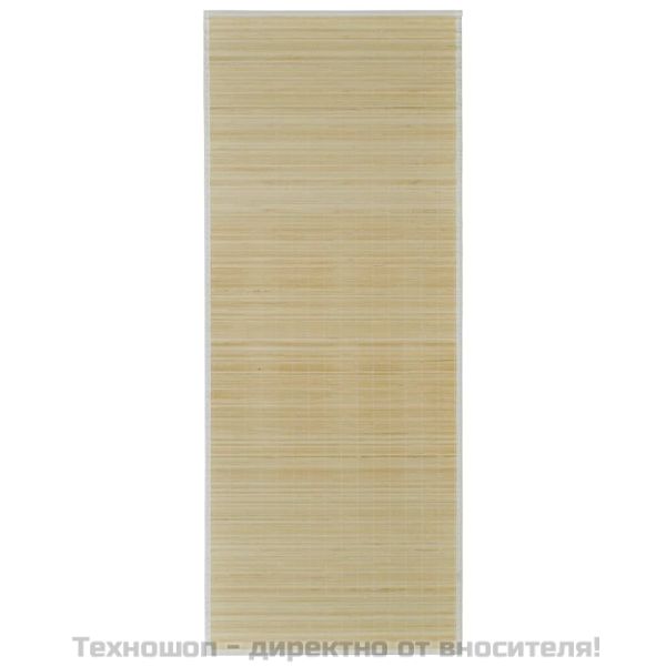 Правоъгълен естествен бамбуков килим 150х200 см