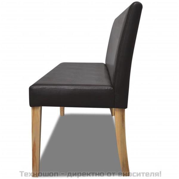 Пейка, 139,5 см, тъмнокафява, изкуствена кожа