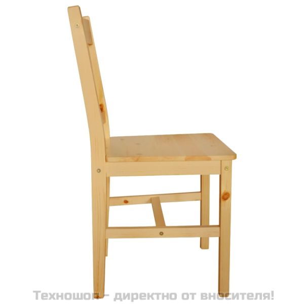 Трапезни столове, 2 бр, борова дървесина