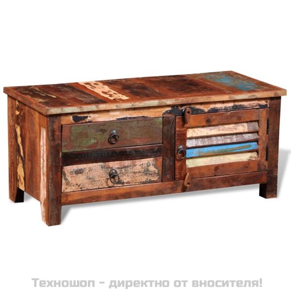 Hi-Fi шкаф / ТВ шкаф, регенерирано дърво масив