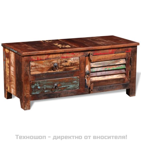 Hi-Fi шкаф / ТВ шкаф, регенерирано дърво масив