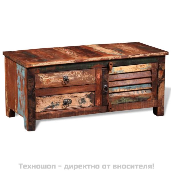 Hi-Fi шкаф / ТВ шкаф, регенерирано дърво масив