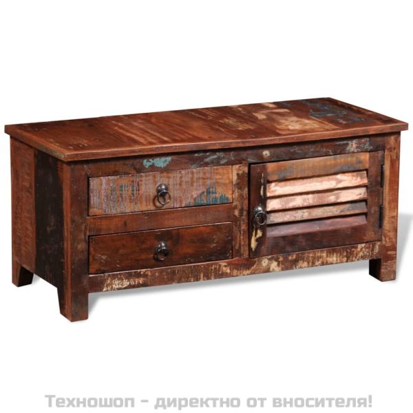 Hi-Fi шкаф / ТВ шкаф, регенерирано дърво масив