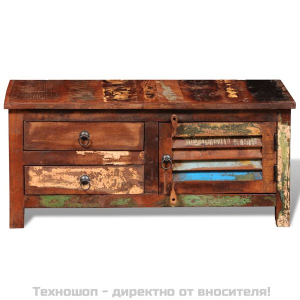 Hi-Fi шкаф / ТВ шкаф, регенерирано дърво масив