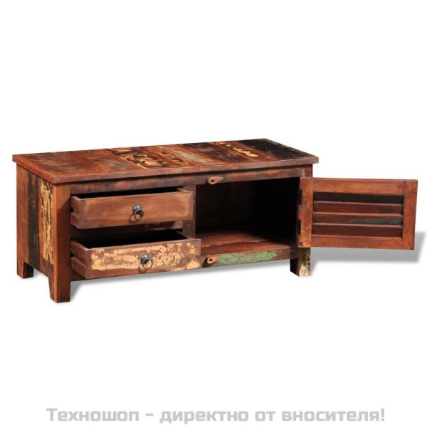 Hi-Fi шкаф / ТВ шкаф, регенерирано дърво масив