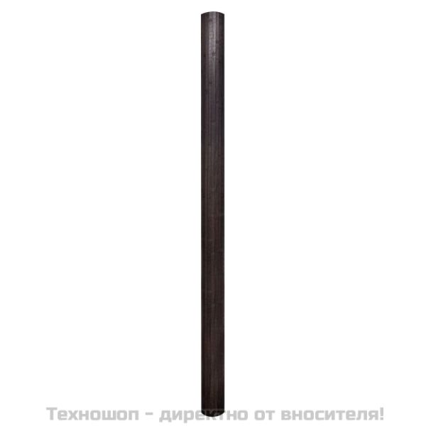 Параван за стая, тъмно кафяв бамбук, 250x165 см