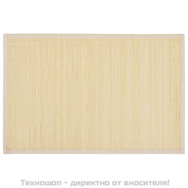 Бамбукови подложки за хранене 30 x 45 см, натурални - 6 бр