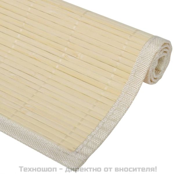 Бамбукови подложки за хранене 30 x 45 см, натурални - 6 бр