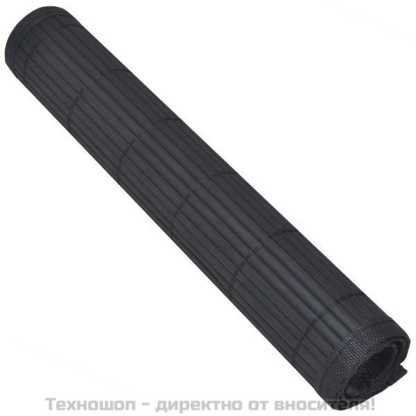 242109 6 Bamboo Placemats 30 x 45 cm Black