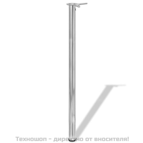 4 крака за регулиране на височината на маси, хром, 1100 мм