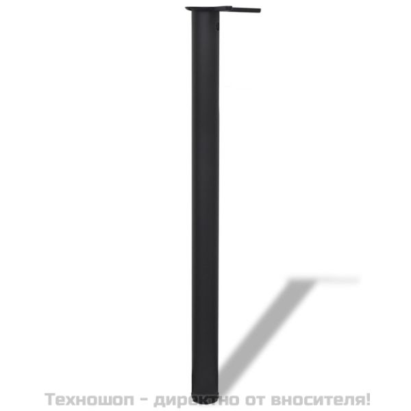 4 крака за регулиране на височината на маси, черно, 870 мм